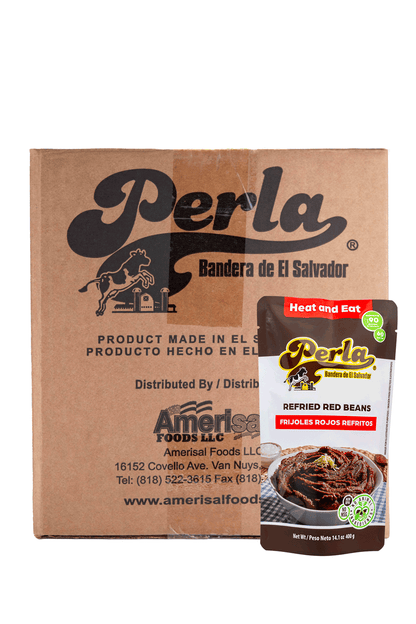 Perla Refried Red Beans, 14 oz each (Case of 20)