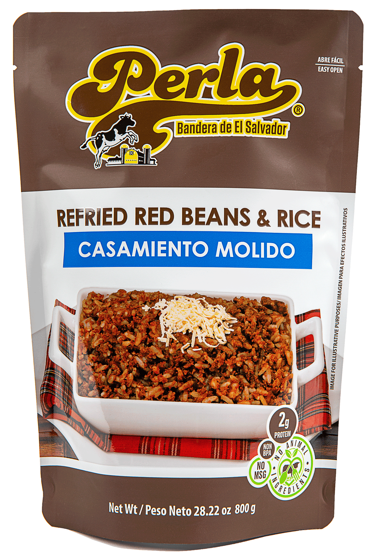 Perla Refried Red Beans & Rice Style Mix (Casamiento Molido) 28.22 oz