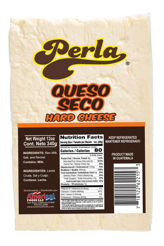 Perla Queso Seco (Hard Cheese) 12 oz