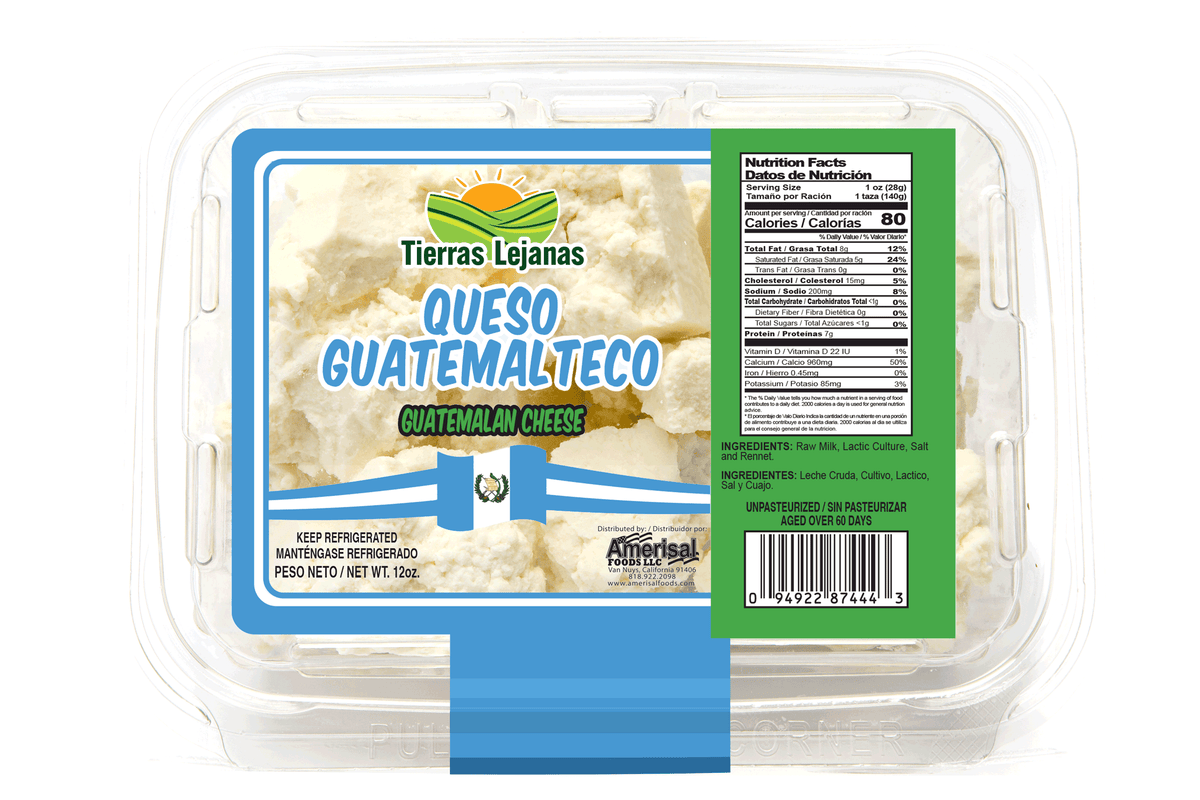 Tierra Lejanas Queso Guatemalteco (Guatemalan Cheese) 12 oz