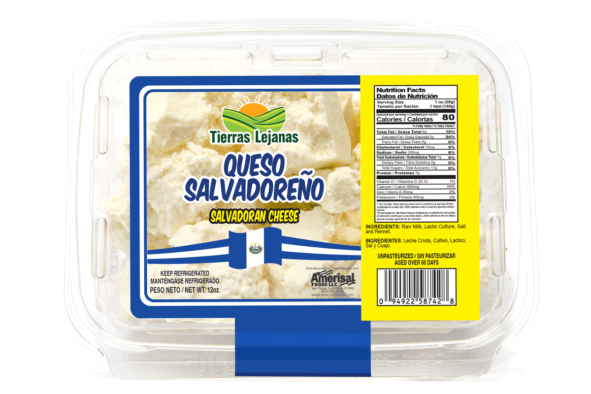 Tierra Lejanas Salvdoran Cheese (Queso Salvadoreno) 12 oz