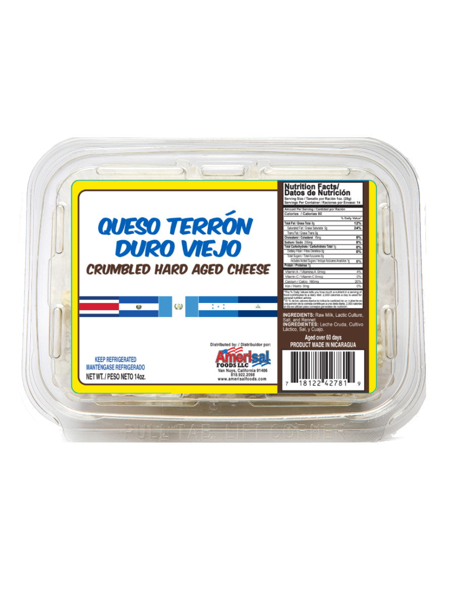 Queso Terron Duro Viejo Amerisal (Crumbled Hard Aged Cheese)