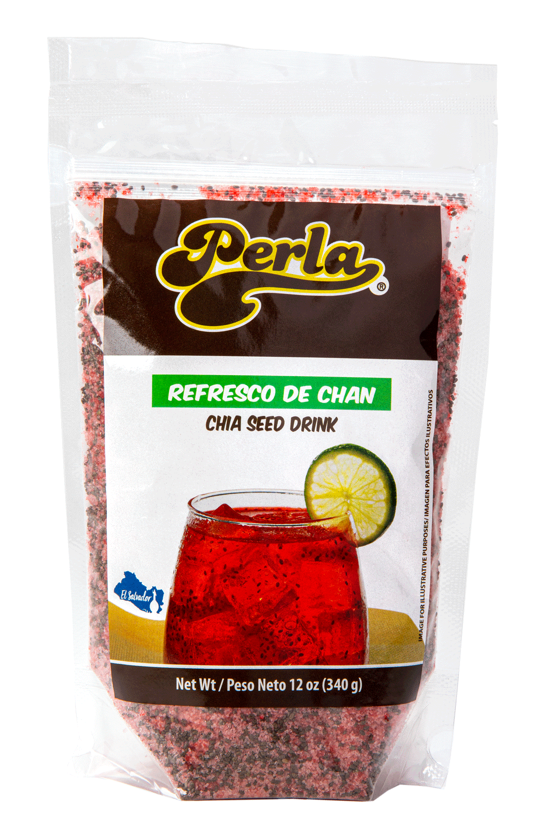 Perla Refresco de Chan Salvadoreno (Chia Seed Drink) 12 oz