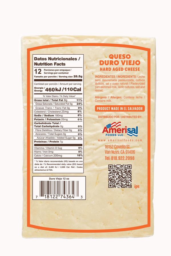 Perla Queso Duro Viejo (Hard Aged Cheese) 12 oz