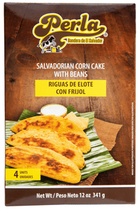 Perla Riguas Salvadoreñas de Elote con Frijol (Salvadoran Corn Cake with Beans) 12 oz