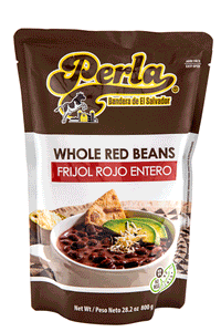 Perla Frijol Rojo Entero Salvadoreño (Whole Red Beans)  Single Pouch, 28.2 oz