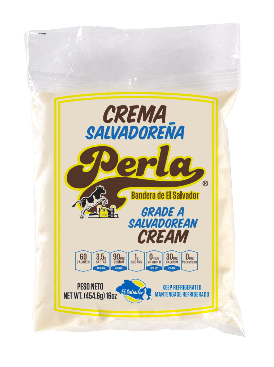 Perla Crema Salvadoreña (Salvadoran Grade A Cream) 16 oz Amerisal